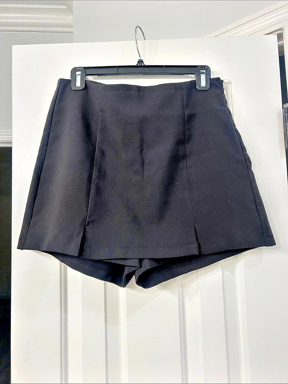 Black Pleated Mini Skort M